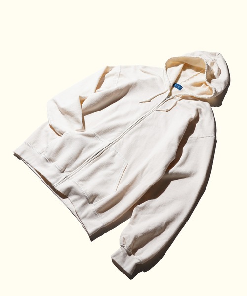 TOWNCRAFT（タウンクラフト） パーカー 裏起毛 90S PIGMENT FULL ZIP