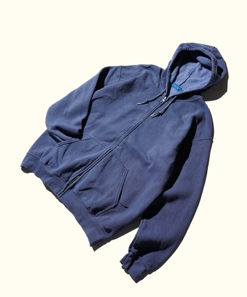 TOWNCRAFT（タウンクラフト） パーカー 裏起毛 90S PIGMENT FULL ZIP