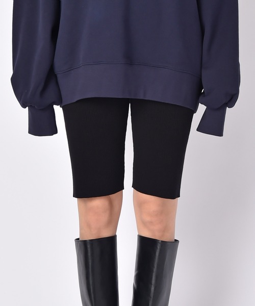 25AW AKTE ハーフニットレギンス バイカーパンツ ハーフレギンス AKTE（アクテ） ハーフパンツ パンツ ハーフニットレギンス レディース