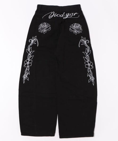 DIAVEL ジーンズ デニム デニムパンツ 「新色追加」フラワー刺繍ワイド