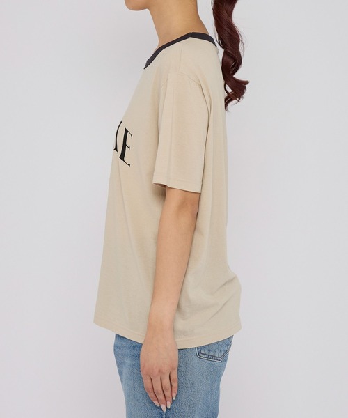 「BABYLONE」 半袖Tシャツ フリー ライトベージュ レディース_画像4