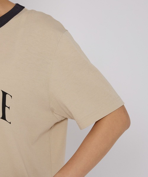 「BABYLONE」 半袖Tシャツ フリー ライトベージュ レディース_画像7