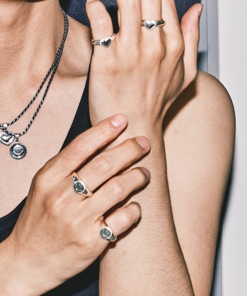指輪 リング heart ring メンズの画像