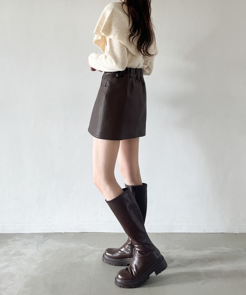 「Heather」 長袖ニット FREE アイボリー レディース_画像5