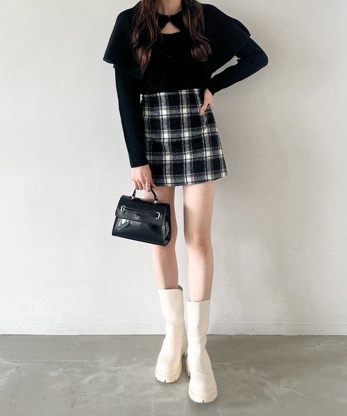 「Heather」 長袖ニット FREE アイボリー レディース_画像8