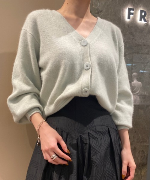 「FRAY I.D」 ニットカーディガン ONE SIZE ホワイト レディース_画像3
