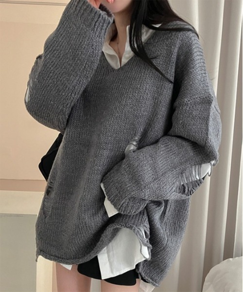 「by muni:r」 長袖ニット FREE アイボリー レディース_画像7