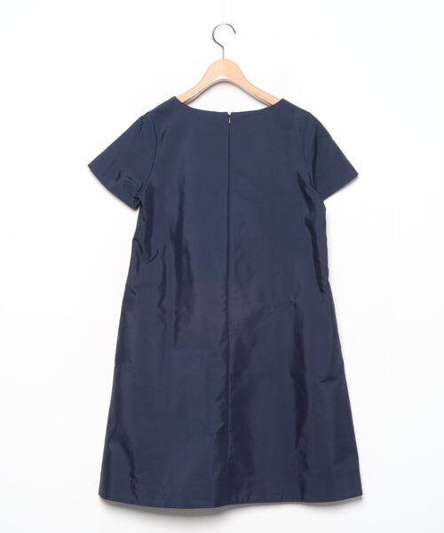 「Demi-Luxe BEAMS」 半袖ワンピース - ネイビー レディース_画像2