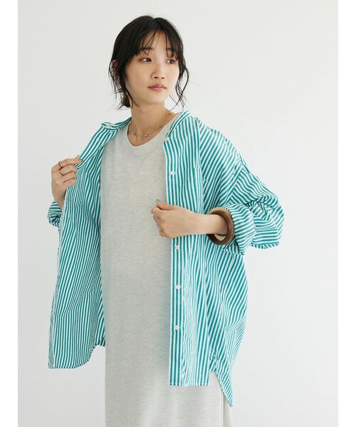 「CRAFT STANDARD BOUTIQUE」 長袖ブラウス L グレー系その他2 レディース_画像2