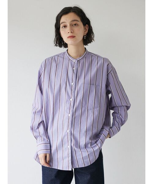 「CRAFT STANDARD BOUTIQUE」 長袖ブラウス L グレー系その他2 レディース_画像3