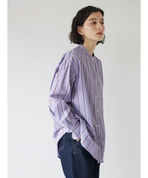 「CRAFT STANDARD BOUTIQUE」 長袖ブラウス L グレー系その他2 レディース_画像4