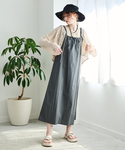 「Crisp」 ノースリーブワンピース FREE ベージュ レディース_画像5