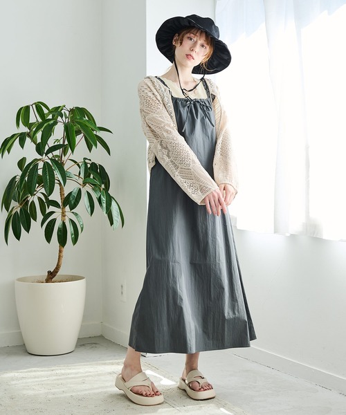 「Crisp」 ノースリーブワンピース FREE ベージュ レディース_画像6