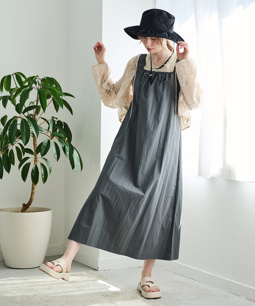 「Crisp」 ノースリーブワンピース FREE ベージュ レディース_画像8