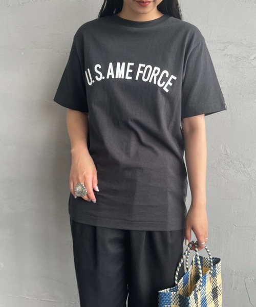 「AMERICANA」 半袖Tシャツ ONE SIZE ダークグレー レディース_画像7