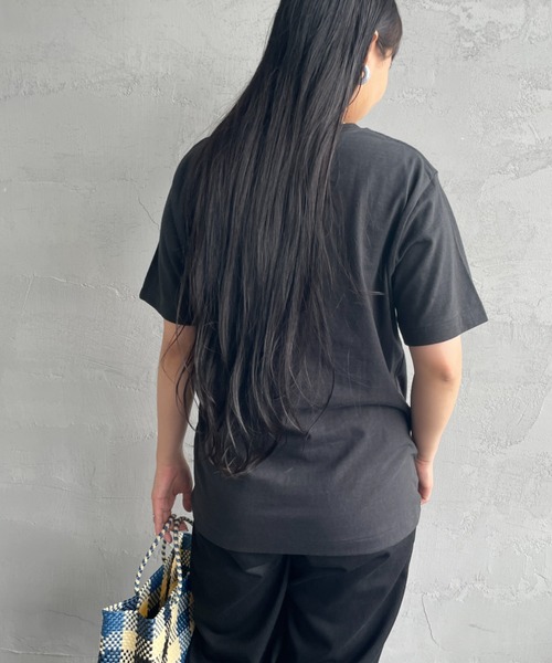 「AMERICANA」 半袖Tシャツ ONE SIZE ダークグレー レディース_画像9