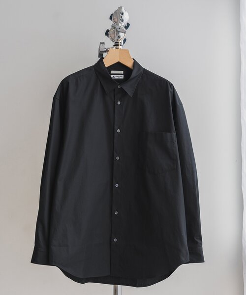 「THOMAS MASON」 長袖シャツ LARGE ダークブルー メンズ_画像3