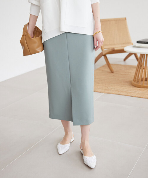 「SLOBE IENA」 ロングスカート 36 グリーン レディース_画像2