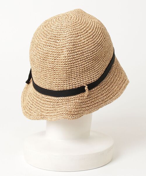 「CA4LA」 ストローハット ONESIZE ベージュ レディースの画像