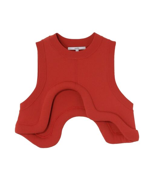 UN3D.（アンスリード） ベスト ジレ EDGE WAVE KNIT VEST / エッジ