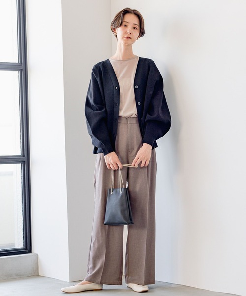 LEPSIM（レプシィム） ニットカーディガン FREE ライム レディース