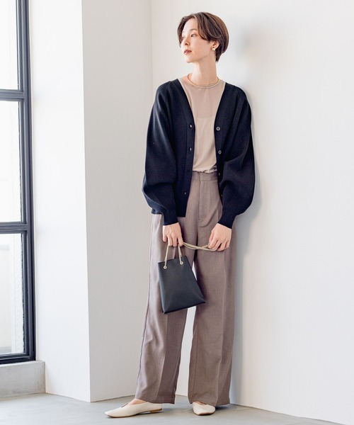 LEPSIM（レプシィム） ニットカーディガン FREE ライム レディース