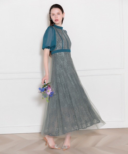 「Leja」 半袖ワンピース MEDIUM ブルー レディース