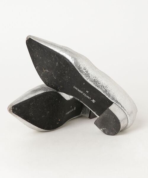 「UNITED ARROWS」 パンプス 24cm シルバー レディース_画像3