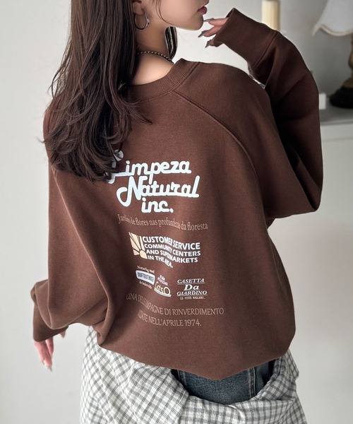 「Java」 スウェットカットソー LARGE グレー レディース_画像4