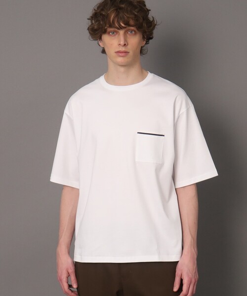 「DRESSTERIOR」 半袖Tシャツ S ホワイト メンズ_画像3