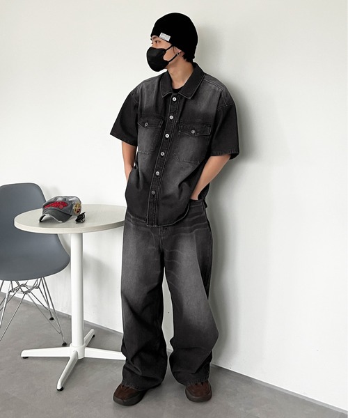 「sedacle」 デニムパンツ MEDIUM ダークインディゴブルー メンズ_画像7