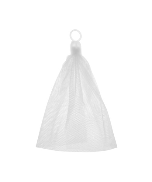 CHANEL 泡立てネット ホワイト 無印良品（MUJI） 洗顔用泡立てネット （新）全長約21cm