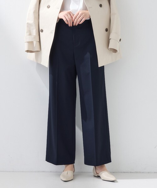 パンツ 「新作褒められパンツ」快温ワイドパンツ レディース_3