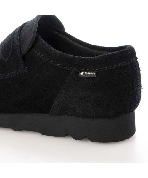 Clarks（クラークス） シューズ Walla Loafer GTX Black Suede メンズ
