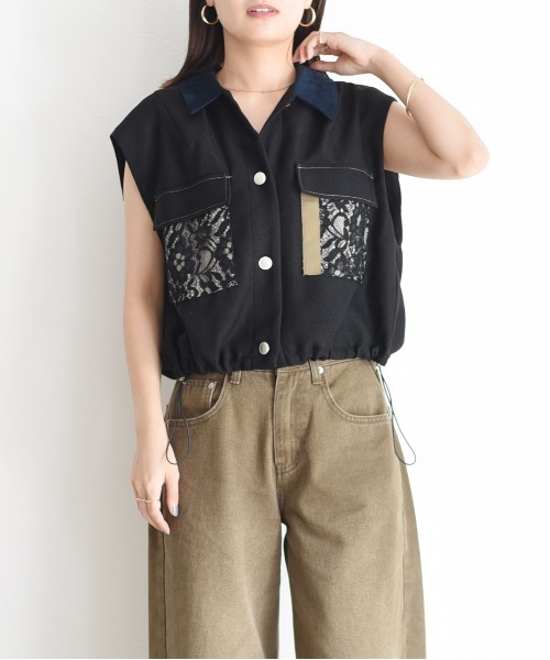 Eimee Law（エイミーロウ） ベスト 38 ブラック レディース : ZOZOTOWN