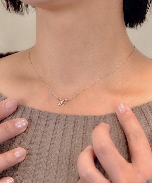 Heartdance（ハートダンス） ネックレス 透かしバタフライプチぺ