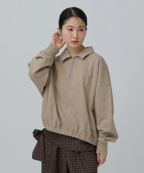 LEPSIM（レプシィム） tシャツ ハーフZIPショートプルオーバー 637683