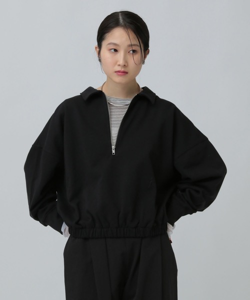 LEPSIM（レプシィム） tシャツ ハーフZIPショートプルオーバー 637683