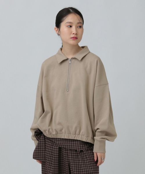LEPSIM（レプシィム） tシャツ ハーフZIPショートプルオーバー 637683