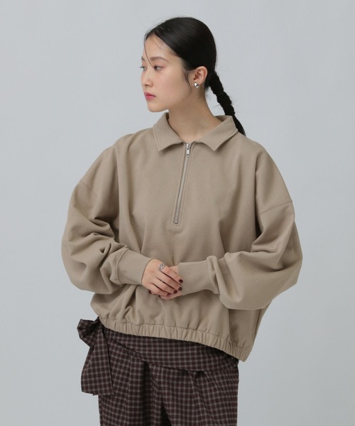 LEPSIM（レプシィム） tシャツ ハーフZIPショートプルオーバー 637683