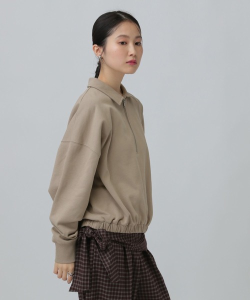 LEPSIM（レプシィム） tシャツ ハーフZIPショートプルオーバー 637683