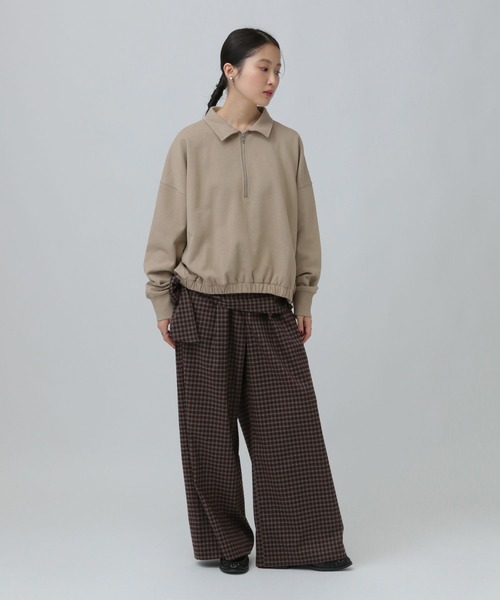 LEPSIM（レプシィム） tシャツ ハーフZIPショートプルオーバー 637683
