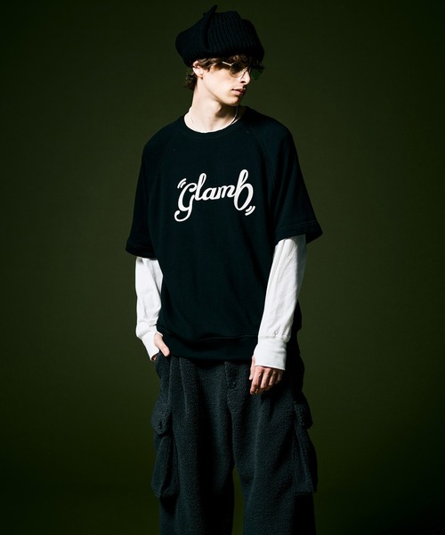 「glamb」 スウェットカットソー L ブラック メンズ_画像9