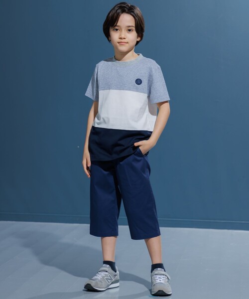 J.PRESS（J.プレス） パンツ 「140-170cm」コットンストレッチ 7分丈