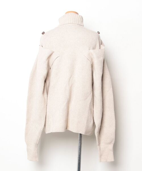 「iRENE」 長袖ニット - ベージュ レディース_画像2