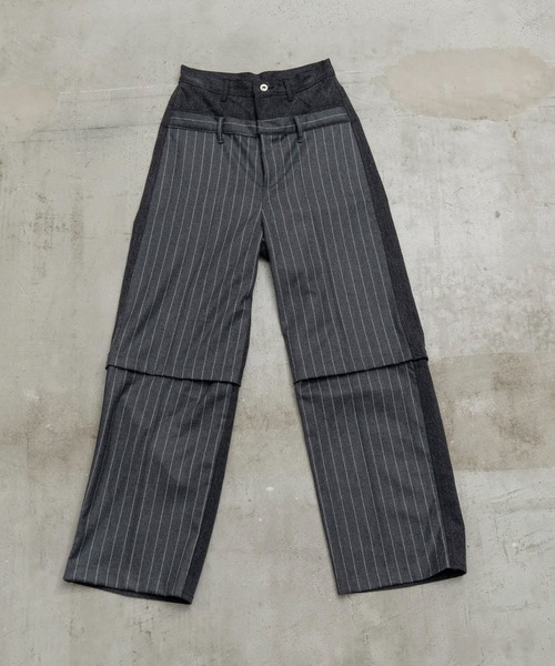 「MAISON SPECIAL」 デニムパンツ 36 ブラック レディースの画像