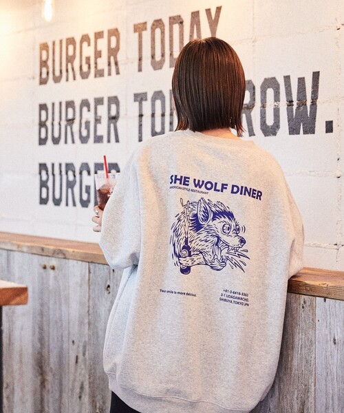 FREAK'S STORE（フリークスストア） スウェットカットソー「SHE WOLF