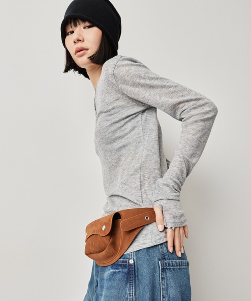 PERSONSOUL Waist Bag Beltウエストポーチ HANNE ウエストポーチ ウエストバッグ スウェードポーチベルト
