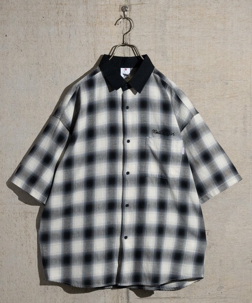 「JOHN'S CLOSET」 「red cap girl」半袖シャツ LARGE ブルー メンズ_画像2