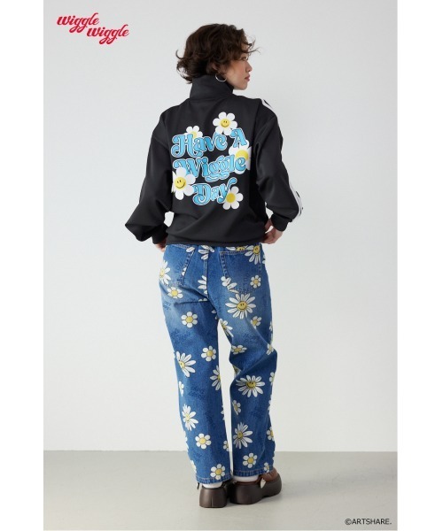  ×RODEO CROWNS トラックジャケット　花柄 Mサイズ RODEO CROWNS WIDE BOWL（ロデオクラウンズワイドボウル） ジャージ